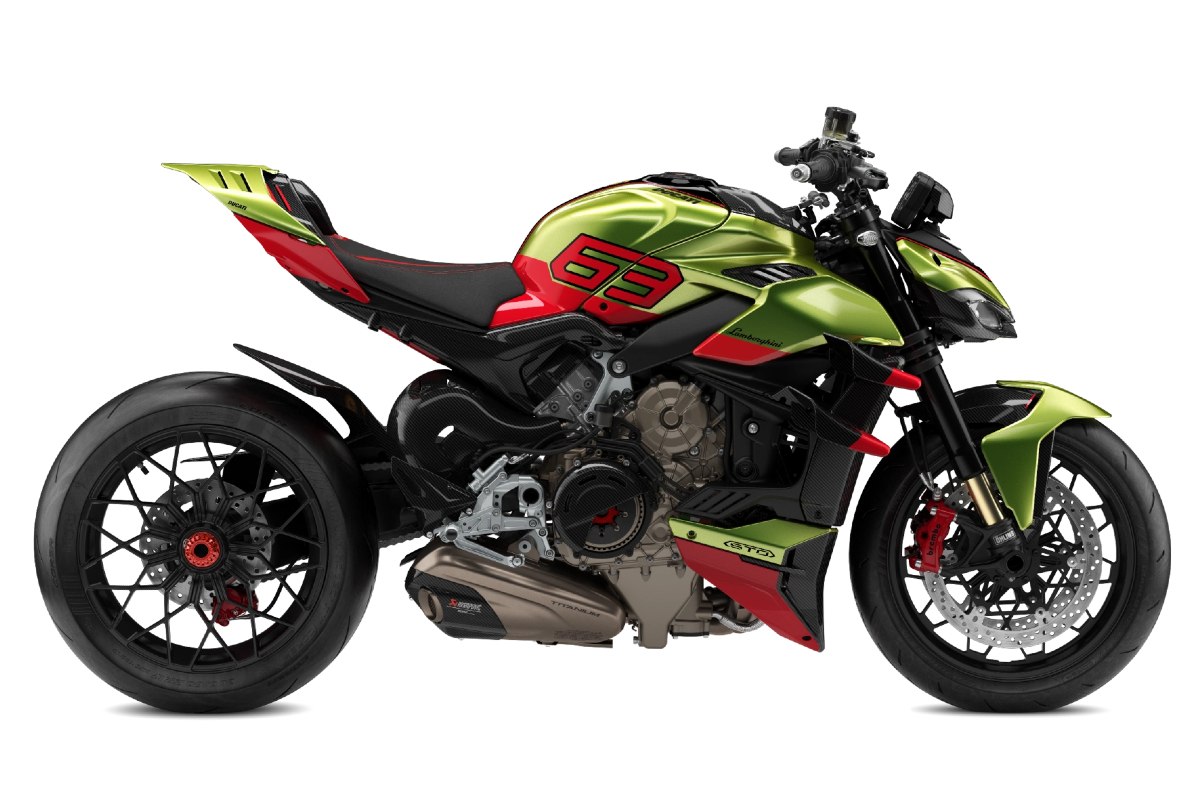 Streetfighter V4 Lamborghini side view.